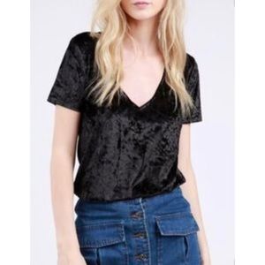POL crushed velvet tee
